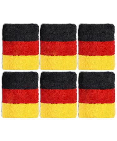 12 x Sweatband Wrist Warmers Germany Football Fan Articles World Cup European Championship
