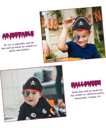 FRCOLOR 24 Sets Pirate Hair Blindfold Pirate Costume Kit Pirate Skull Eye Patch Pirate Cap Party Supplies Prom Suits Cosplay Accessories Pirate Headband Decorative Pirate Costume Plastic - Buy Online on GoSupps.com