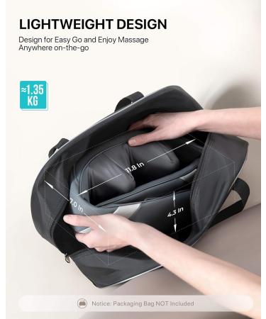 Alljoy Wireless Neck Massager with Heat Function | Shiatsu 3D-Rotating Massage Device for Neck Back & Shoulders | Portable & Adjustable Strap | Perfect Gift in Gray - Buy Online on GoSupps.com