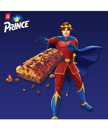 LU PRINCE - Prince de LU Choco'Barre - 4 Boxes of 6 Individual Bars - 3 Cereal Bars and Milk Chocolate Chips - Made in France - Ideal for a Gourmet Snack - Pack of 4x125g - Buy Online on GoSupps.com