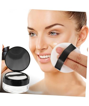 Angoily 1 Set Loose Powder Box Powder Box Face Powder Jars Puff Powder Container Portable Powder Holder Travel Lotion Container Makeup Containers Nail Stickers Plastic Office Cream - Buy Online on GoSupps.com