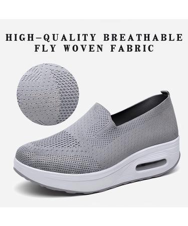 2023 New Women's Orthopedic Sneakers - Black Air Cushion Slip-On Walking Shoes with Arch Support - Buy Online on GoSupps.com