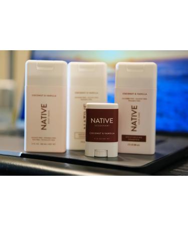 Native Kit Travel Coconut & Vanilla - Shampoo Conditioner Body Wash & Deodorant Pack of 4 | 3 Fl Oz Each | International Shipping Available - Buy Online on GoSupps.com