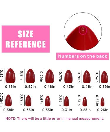 Justotry 576 Pieces Gel Almond Glitter Press On Nails Set with Glue - Short Colourful Artificial Nails for a Glossy Finish - Includes Nail File and Jelly Oval Fingernails - 24S03 - Buy Online on GoSupps.com