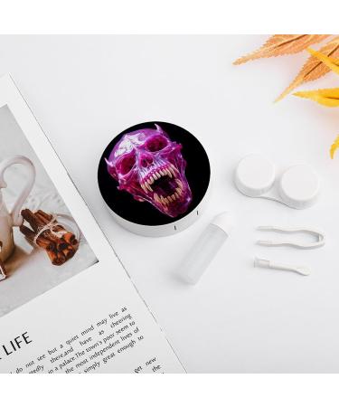 Skull Open Mouth Contact Lens Case - Portable Travel Storage Box for Lenses - Buy Online on GoSupps.com