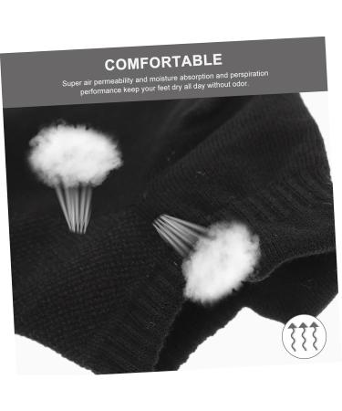 minkissy 4 Pairs Combed Cotton Socks Running Socks All Season Stocking Low-cut Liner Socks Low-cut Liners Socks Unisex Stockings Unisex Socks Breathable Sports Stockings Summer Socks White black 21x5x0.3cm - Buy Online on GoSupps.com