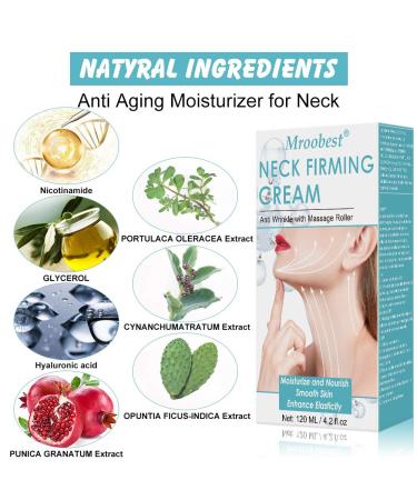 Neck Firming & Tightening Cream for Anti-Aging, Wrinkles, Double Chin & Turkey Neck - Skin Tightener & Crepe Skin Repair - Buy Online on GoSupps.com