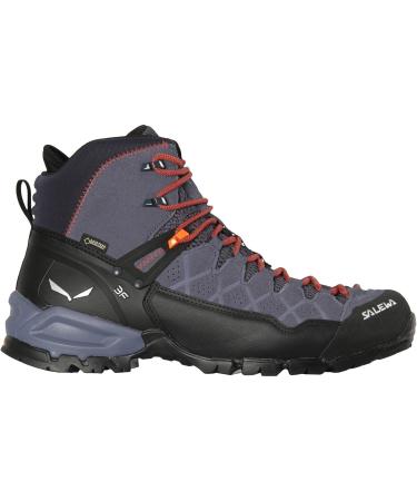 Salewa Men's Ms Alp Trainer Mid GTX Trekking & Hiking Boots - Size 42 EU Ombre Blue & Fluo Orange | International Shipping Available - Buy Online on GoSupps.com