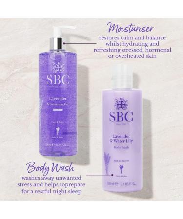 SBC Skincare Lavender Moisturising Gel - 500ml | Vegan Friendly Body & Face Lotion - Buy Online on GoSupps.com