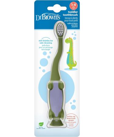 Dr. Brown s Dinosaur Toddler Toothbrush Green 1 Pack Green Dinosaur - Buy Online on GoSupps.com