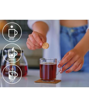 Tea-Pop Fast Brewing Crystlaiised Gourmet Tea | Made from 100% Natural Tea Leaves Plants Fruits & Herbas | Dissolves in Water (Earl Grey) - Buy Online on GoSupps.com