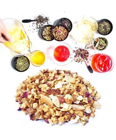 Plant Poison Rose Coconut Ginger Tea - Herbal Loose Leaf Blend with Mango Apple & Coconut | 70g | International Shipping - Buy Online on GoSupps.com