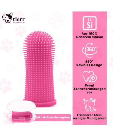 Tierr Pfotenreiniger for Dogs | Soft Brush & Dog Toothbrush | Size S | Dishwasher Safe | Remove Dirt from Dog Paws - Buy Online on GoSupps.com