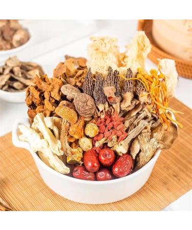 Soup Package of 11 Types of Mushrooms Dry Abalone Nutritious Mushroom Soup Bag Nutritious Mushroom and Herb Soup Set QICAIJUNGUTANG 11 Types Mushroom Soup Packets 45g/Bag (3Pcs) - Buy Online on GoSupps.com
