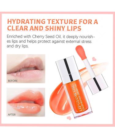 TENGLONG Raspberry Plumping Lip Oil - Long Lasting Hydration, Nourishing & Tinted for Lip Care | Non-sticky Lip Glow Oil - Buy Online on GoSupps.com