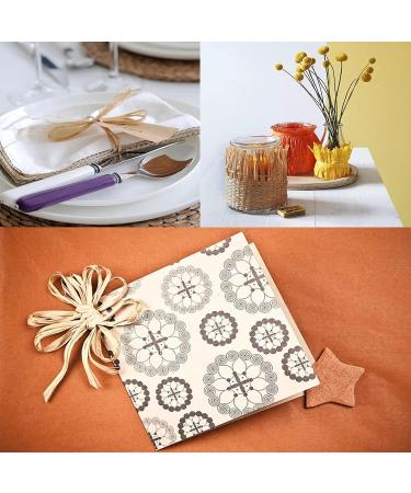 Anvin 2 Rolls Natural Raffia Paper Ribbon Matte Twine Raffia Ribbon Paper Decorative String for Festival Gift Wrapping  Crafts and DIY 1/4 Wide by 330 Feet Each Roll (Natural Color) - Buy Online on GoSupps.com