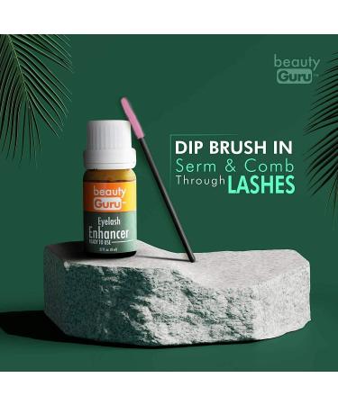 Beauty Guru Castor Oil Eyelash Serum with Vitamin E - 8 ML | Easy Brush Applicator - Buy Online on GoSupps.com