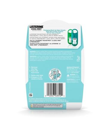 Listerine Cool Mint PocketPaks Portable Breath Strips for Bad Breath Fresh Breath Strips Dissolve Instantly to Kill 99% of Bad Breath Germs* On-The-Go Cool Mint 24-Strip Pack 12 Pack 24 Count (Pack of 12) - Buy Online on GoSupps.com