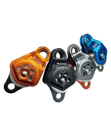 S.E.PEAK 30kN Double Pulley Sheave w/ Swing Plate CE - High Strength Rescue Pulley for Zipline Climbing & Rock Rescue - Fits 13mm Rope - Holds Up to 6750lbs - Orange - Buy Online on GoSupps.com