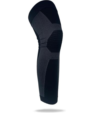 Full Leg Compression Sleeve - X-Large Black Hamstring & Knee Support | International Shipping - Buy Online on GoSupps.com