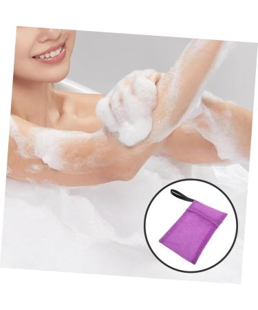 FOMIYES Bath Bag Shampoo Soap Nylon Net Bag Purple Thicken - Buy Online on GoSupps.com