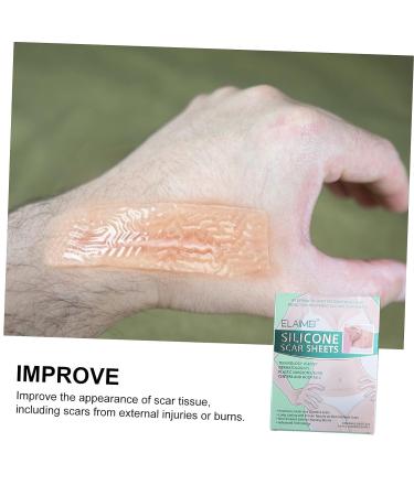 Healvian Silicone Scar Tape - 4pcs Scar Patches for Caesarean Section Scar - Scar Softening Sheets - Adhesive Scar Dressing Stickers - Buy Online on GoSupps.com