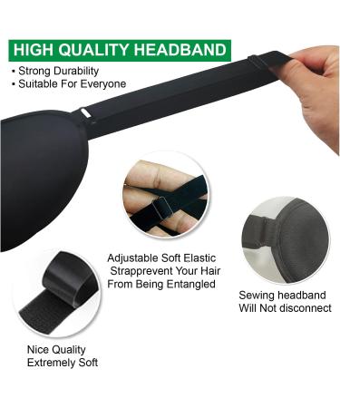 3 Pack Blackout Sleep Masks with Earplugs for Travel/Napping | Men & Women - Buy Online on GoSupps.com