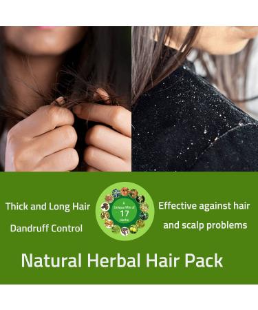 Hebhac Herbs Herbal Hair Mix Powder - 17 Traditional Herbal Oils for Thick Long Hair Growth - 7 oz - Buy Online on GoSupps.com