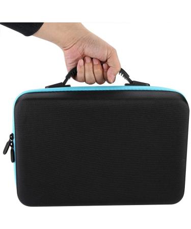 Wifehelper Essential Oils Carrying Bag - Hard Shell Case for 60 Bottles (5ml & 15ml) - Shockproof Aromatherapy Travel Organizer - Blue - Buy Online on GoSupps.com