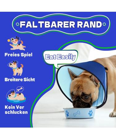 Supet Breaker for Dog Leak Protection | Adjustable Soft Protective Collar Tape | Breathable Elastic Neck Band | Post-Op Recovery | Fits 24-28cm Neck - Blue - Buy Online on GoSupps.com