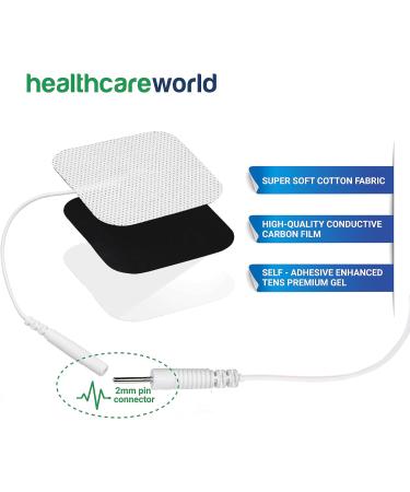 Buy 5x5 Tens Electrode Pads - 16 Pack Self-Adhesive Compatible with Tenscare Neurotrac Auvon & Elle - International Shipping Available - Buy Online on GoSupps.com
