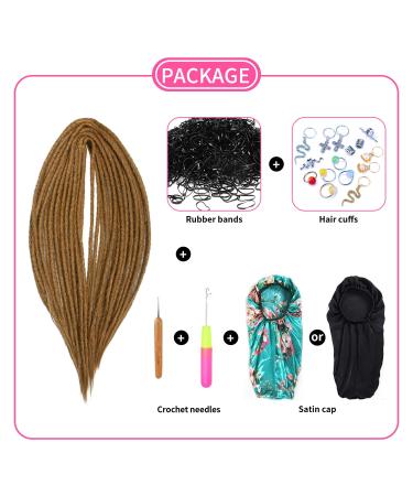 DSoar 24-Inch Synthetic Dreadlocks - 10 Strands Double-Ended Extensions Soft Crocheted Braided Hair for Reggae Hip-Hop & Hippie Style (27#) - Buy Online on GoSupps.com