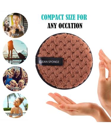6 Washable Slaughtering Pads - Reusable Microfiber Make-Up Remover with Hair Band | Eco-Friendly Facial Cleaning & Skin Care - Buy Online on GoSupps.com