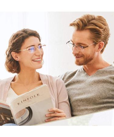 Blue Light Blocking Computer Readers 1.25 - Progressive Multifocus Reading Glasses - Buy Online on GoSupps.com