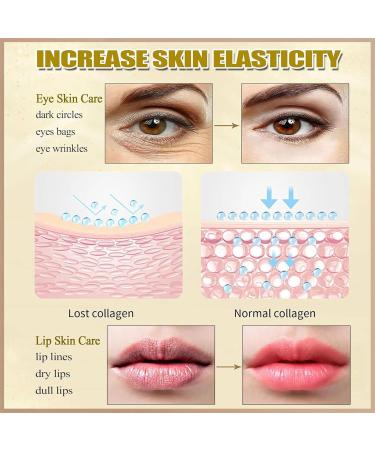 ZARICS 30PCS Lip & Under Eye Mask Set - 24K Crystal Collagen Eye Patches for Puffiness Moisturizing Pink Lip Masks Fine Lines & Dark Circles Solution for Women & Men - International Shipping Available - Buy Online on GoSupps.com