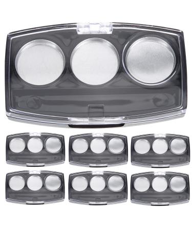 10pcs Empty Eyeshadow Pans Containers Eyeshadow Palettes 3 Grids Makeup Pans Cosmetic Pans Make up Container Pallet Eyeshadow Makeup Containers for Girls
