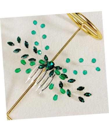 DOITOOL Formal Hair Accessories for Women Headpiece for Bride Green Rhinestone Hair Comb Hair Accessories for Wedding Hair Topper Tiara Girl Headpiece Crystal Emerald Women's - Buy Online on GoSupps.com
