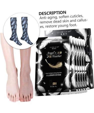 DOITOOL 2 Pairs Foot Volcanic Mud Feet Dead Skin Remover Foot Exfoliating Peeling Moisturizing Masks Foot Care Tools Dead Skin Removers Long Accessories - Buy Online on GoSupps.com
