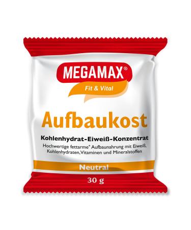 Megamax build-up food neutral 30 g-ideal for strengthening and underweight.Protein powder to prepare a low-fat carbohydrate protein drink for muscle mass and muscle building