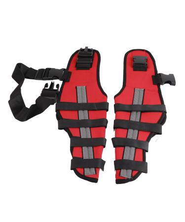 Dog Knee Brace Adjustable Dog Leg Brace Double Rear Leg Brace Elastic Shockproof Dog ACL Brace CCL Brace Hind Leg Pet Knee Pads with Reflective Strips for Pets and Dogs (M) Medium
