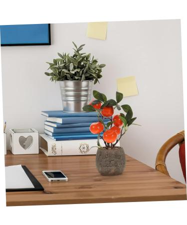 3pcs Simulated Kumquat Decor Indoor Plants Artificial Plants Greenery Desktop Adornments Faux Plant Household Fake Bonsai Potted Plants Fake Bonsai Ornaments Fake Fruit Tree Office As Shownx3pcs 9.5x9.5x26.5cmx3pcs - Buy Online on GoSupps.com