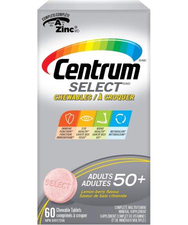 Centrum Adult Select Essentials Multivitamins for Men & Women 50 Plus & Women 50 Plus Multivitamins/Minerals Supplement for Women 50+ 90 Tablets (Packaging May Vary) - Buy Online on GoSupps.com