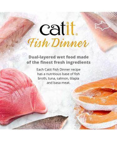 Catit Wet Cat Food Fish Dinner with Tuna & Carrot 80 g Pack of 6 Cat Food Wet Wet Cat Food Pate Canned Cat Food Car Food Pate Nourriture Pour Chat - Buy Online on GoSupps.com