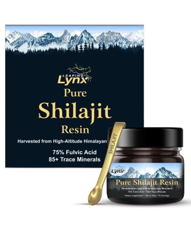 Himalayan Shilajit Resin 1 000 mg Gold-Grade Organic Fulvic Acid & 85+ Trace Minerals | Alpine-Harvested Sun-Dried & Lab-Purified | Energy Vitality Immune & Cardiovascular Support | Non-GMO