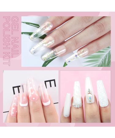 PEACECOLOR Poly Nail Gel and 3 Colors Poly Extension U-V Gel for Nails Pink Light White U-V Gel with 30ml Nail Slip Solution Gel for Nails Builder - Buy Online on GoSupps.com