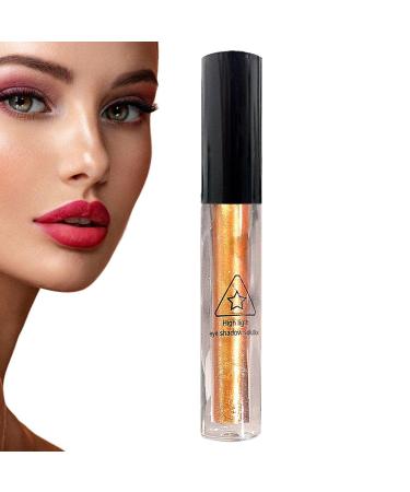 Liquid Shimmer Eyeshadow | Eye Shadow Eye Makeup Brilliant Gel Highlighter Shimmer Shadow Brighten Eyes Make Up 04#