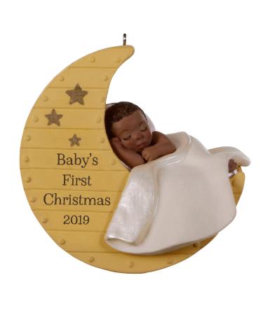 Hallmark Keepsake 2019 Year Dated African-American Baby's First Christmas Ornament
