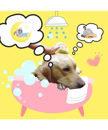 Jacobs Silicone Dog & Cat Bath Brush Scrubber - Shampoo Dispensing, Massage & Deshedding Tool for Sensitive Skin - Grooming Comb for Short & Long Haired Pets - Buy Online on GoSupps.com