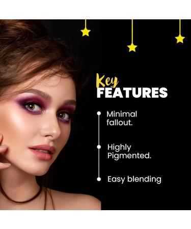 Firefly Makeup Kit - 12 Highly Pigmented Eyeshadows Blusher Highlighter & Bronzer | Includes Free Applicator & Mirror | Perfect Eye & Face Palette for Women (26.0 gm - Buy Online on GoSupps.com