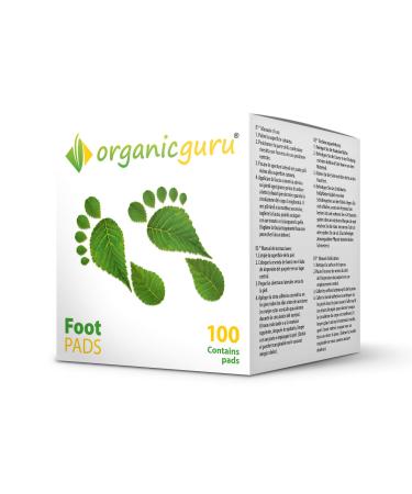 OrganicGuru Detox Foot Pads - 100 Patches 50 Day Supply 100% Pure & Natural Ingredients
